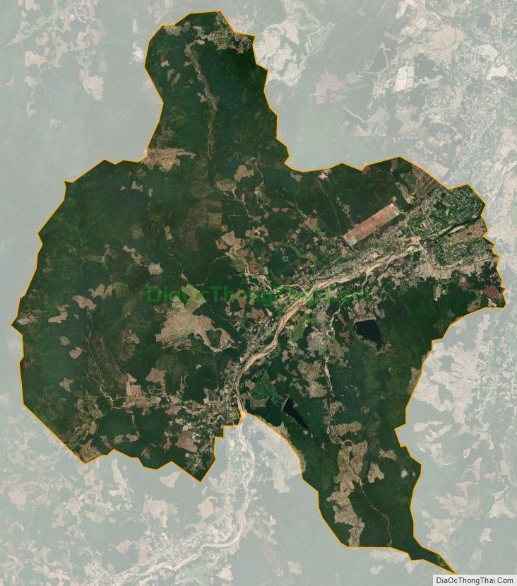 Bản đồ vệ tinh xã Canh Vinh, huyện Vân Canh