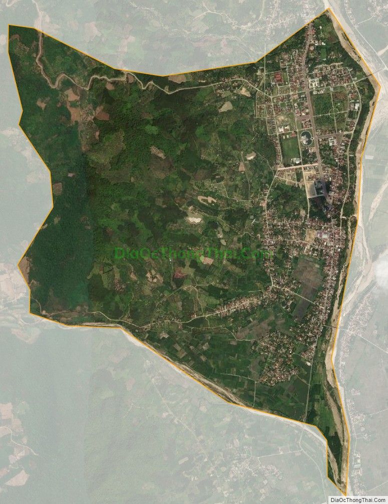 Bản đồ vệ tinh Thị trấn Vĩnh Thạnh, huyện Vĩnh Thạnh, Bình Định