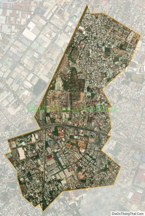 Bản đồ vệ tinh phường An Bình, thành phố Dĩ An