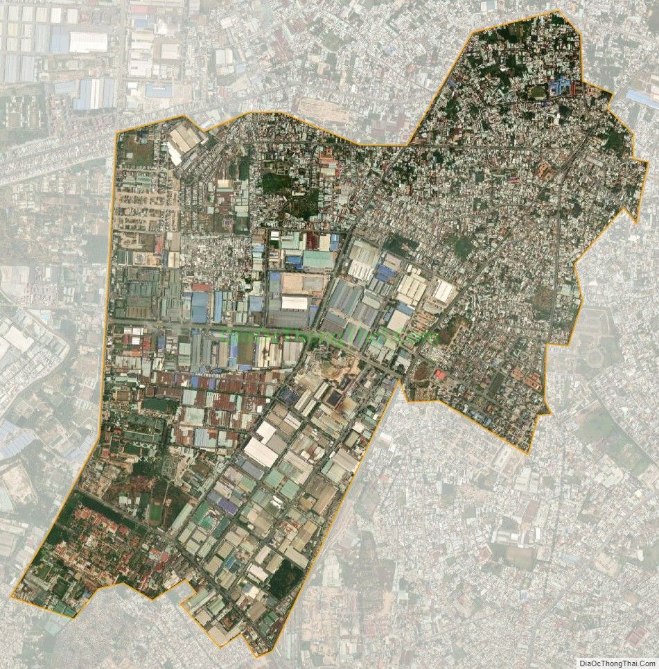 Bản đồ vệ tinh phường Dĩ An, thành phố Dĩ An