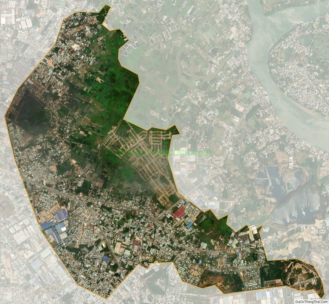 Bản đồ vệ tinh phường Tân Bình, thành phố Dĩ An