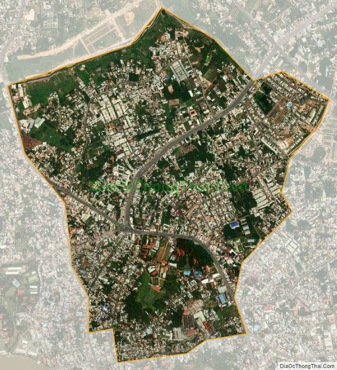 Bản đồ vệ tinh phường Hiệp Thành, thành phố Thủ Dầu Một