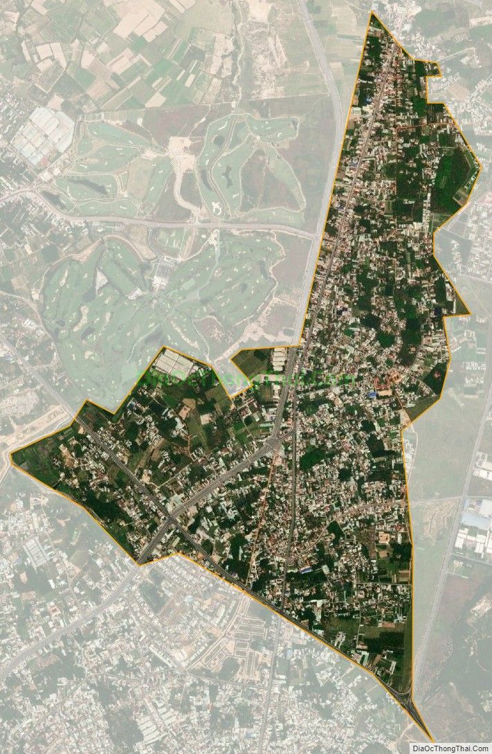 Bản đồ vệ tinh phường Phú Mỹ, thành phố Thủ Dầu Một