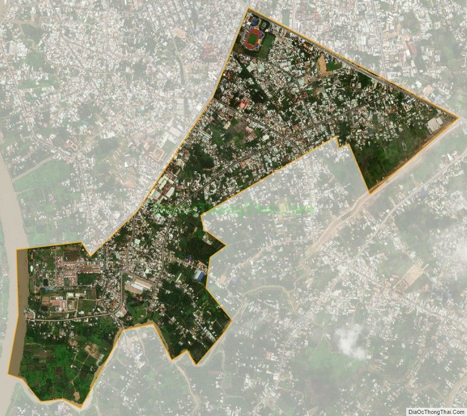 Bản đồ vệ tinh phường Phú Thọ, thành phố Thủ Dầu Một