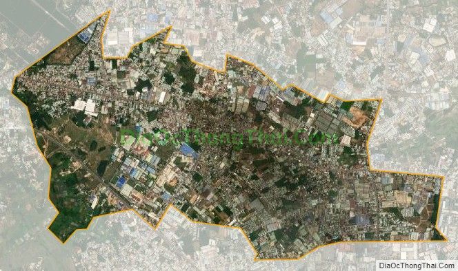 Bản đồ vệ tinh phường Bình Chuẩn, thành phố Thuận An