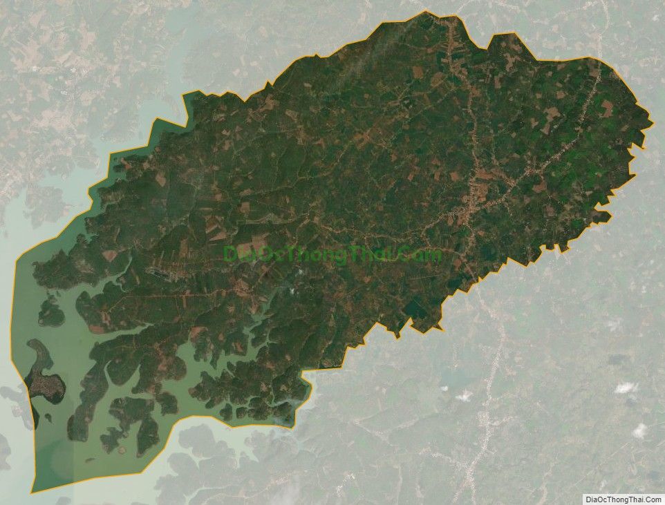 Bản đồ vệ tinh xã Bom Bo, huyện Bù Đăng