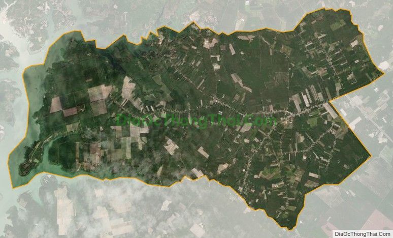 Bản đồ vệ tinh xã Tân Hiệp, huyện Hớn Quản