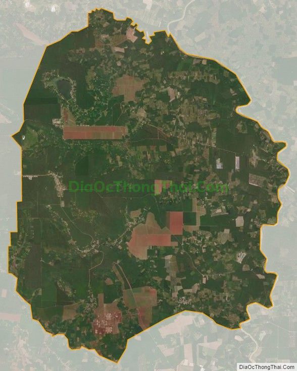 Bản đồ vệ tinh xã Tân Hưng, huyện Hớn Quản