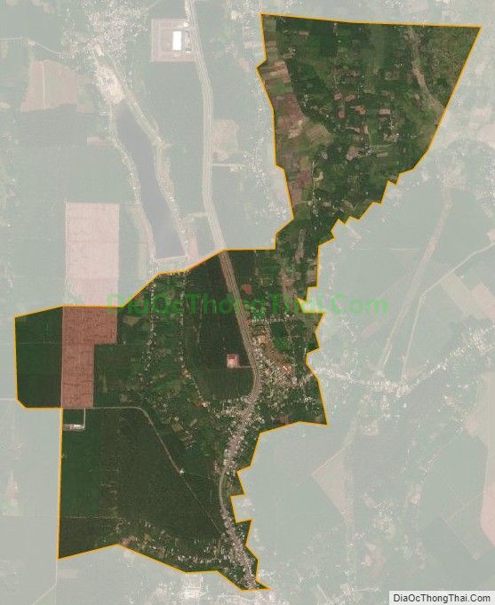Bản đồ vệ tinh xã Thanh Bình, huyện Hớn Quản
