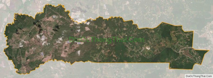 Bản đồ vệ tinh xã Lộc Thiện, huyện Lộc Ninh