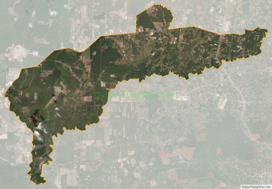 Bản đồ vệ tinh xã Lộc Thịnh, huyện Lộc Ninh