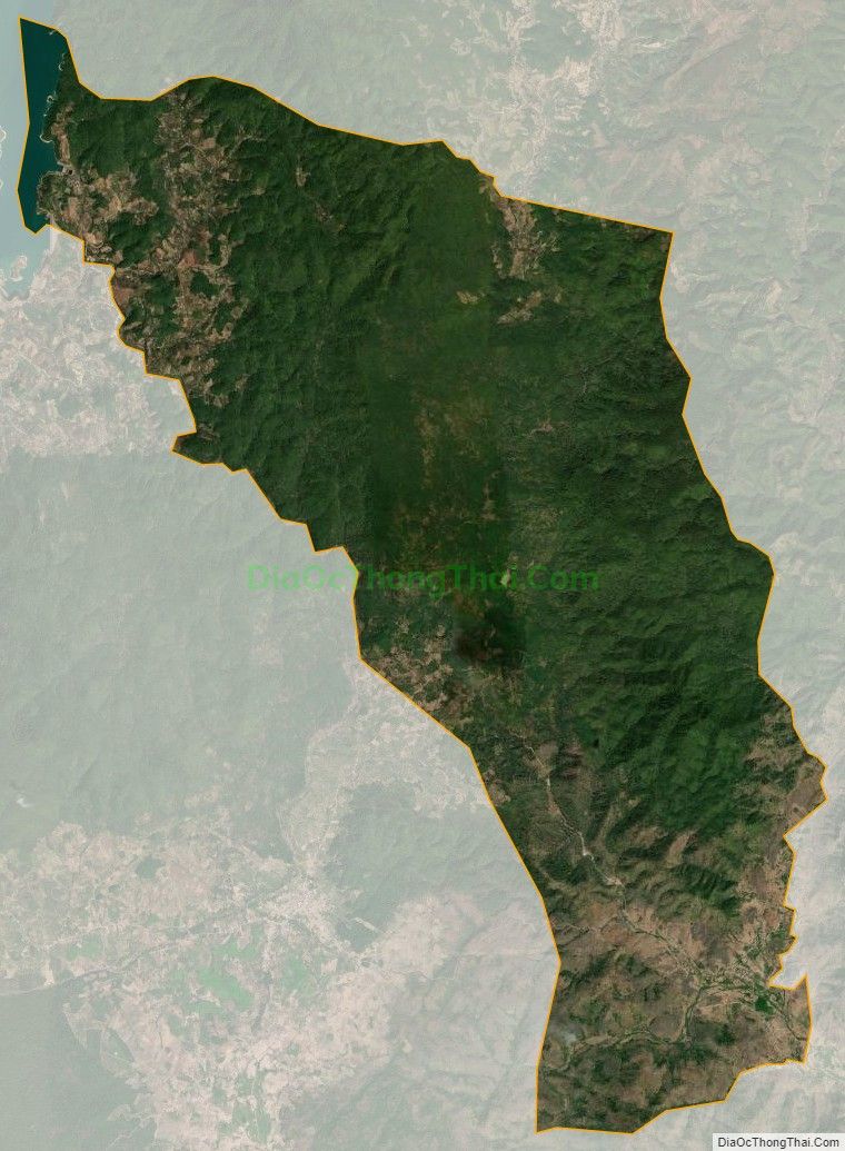 Bản đồ vệ tinh xã Đông Tiến, huyện Hàm Thuận Bắc