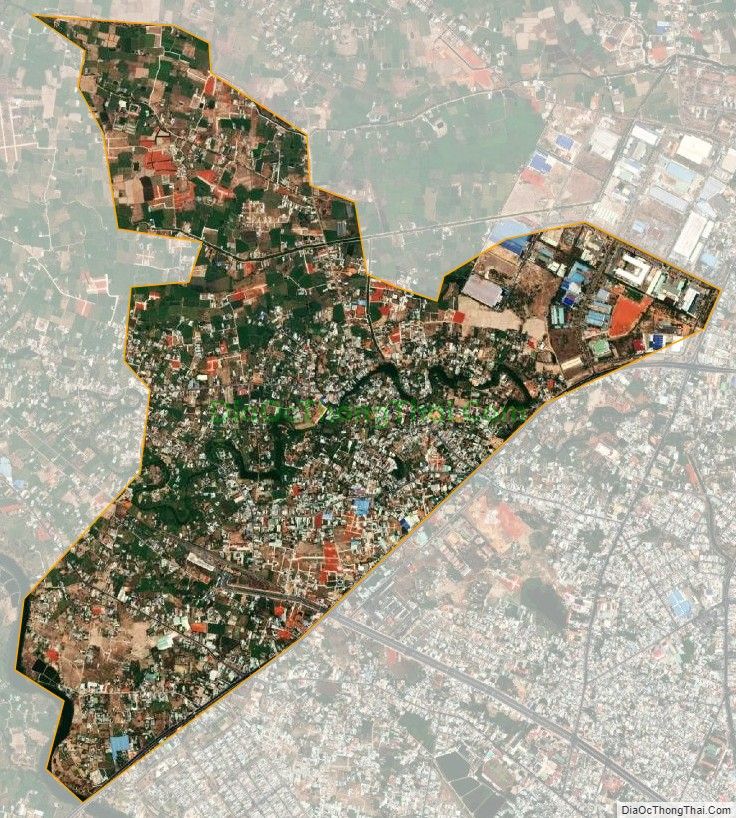 Bản đồ vệ tinh xã Phong Nẫm, thành phố Phan Thiết