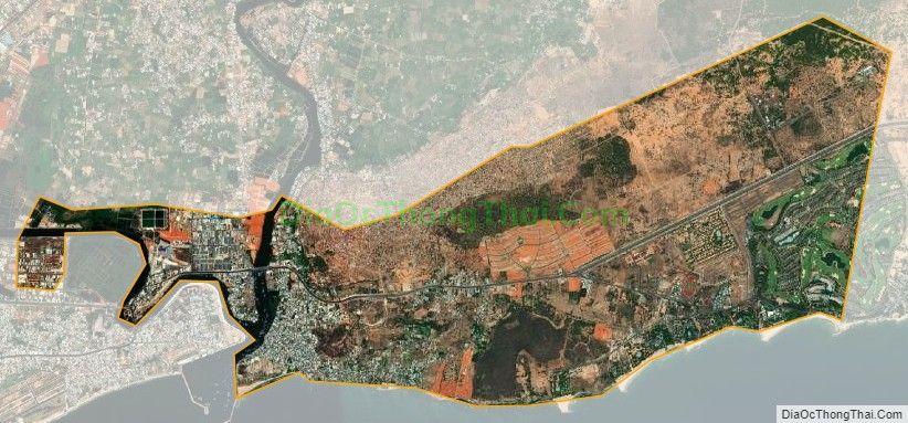 Bản đồ vệ tinh phường Phú Hài, thành phố Phan Thiết