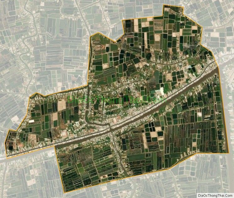 Bản đồ vệ tinh xã Tắc Vân, thành phố Cà Mau