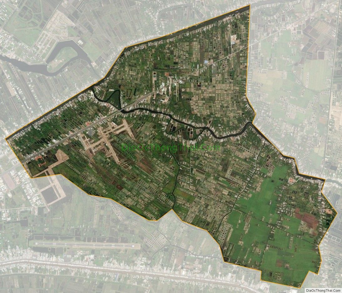 Bản đồ vệ tinh phường Tân Thành, thành phố Cà Mau