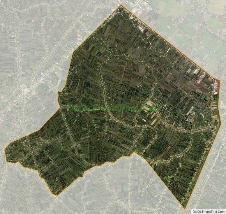 Bản đồ vệ tinh xã Lương Thế Trân, huyện Cái Nước