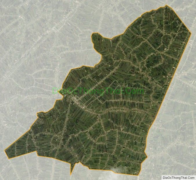 Bản đồ vệ tinh xã Tân Hưng, huyện Cái Nước