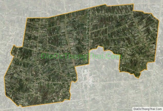 Bản đồ vệ tinh xã Tân Hưng Đông, huyện Cái Nước
