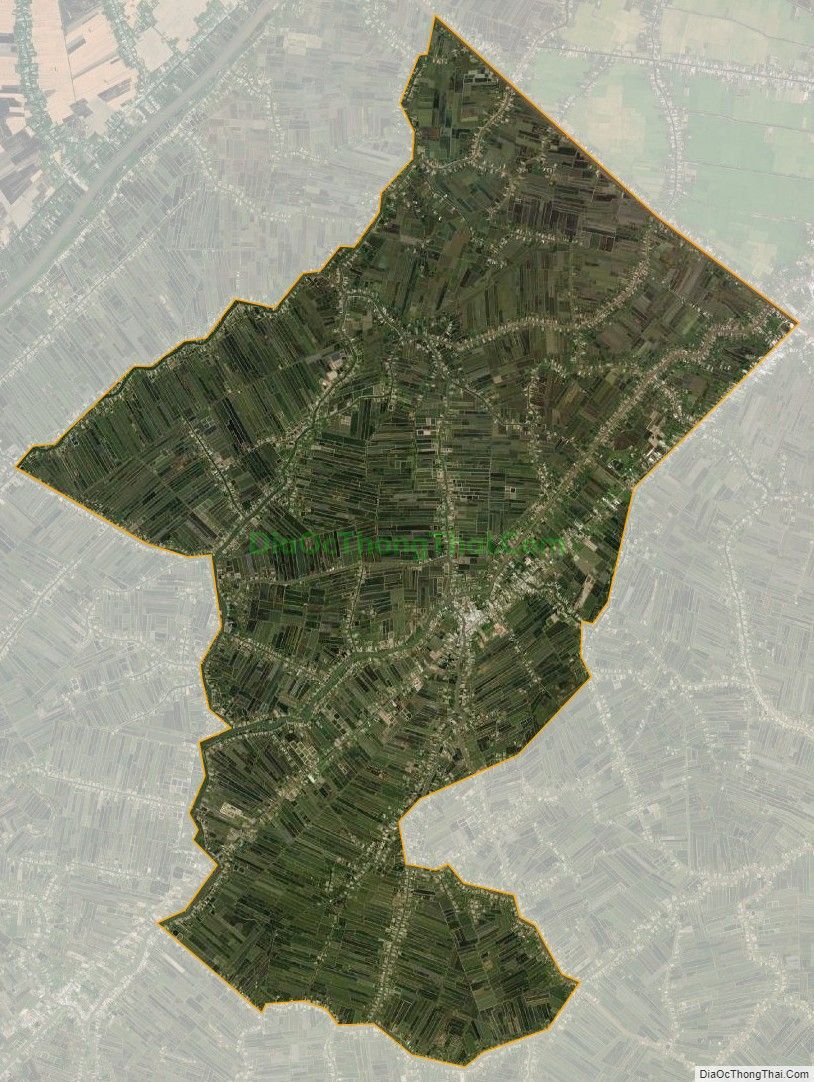 Bản đồ vệ tinh xã Thạnh Phú, huyện Cái Nước