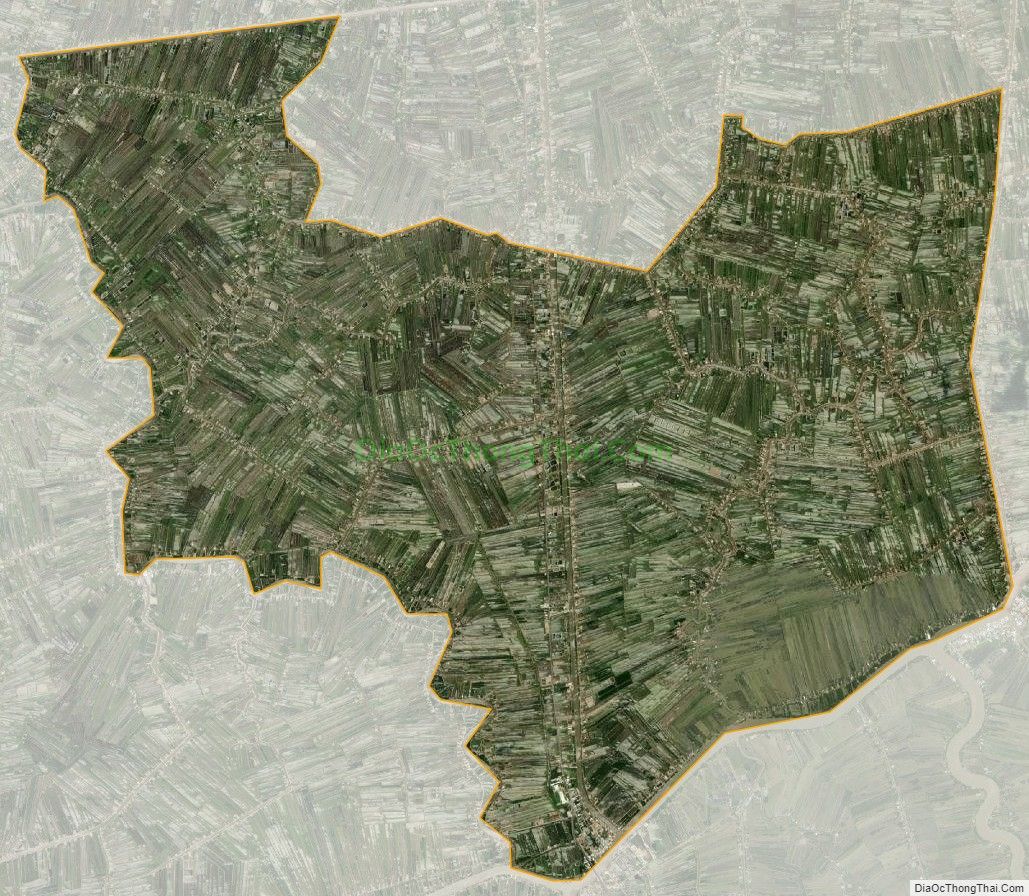 Bản đồ vệ tinh xã Trần Thới, huyện Cái Nước