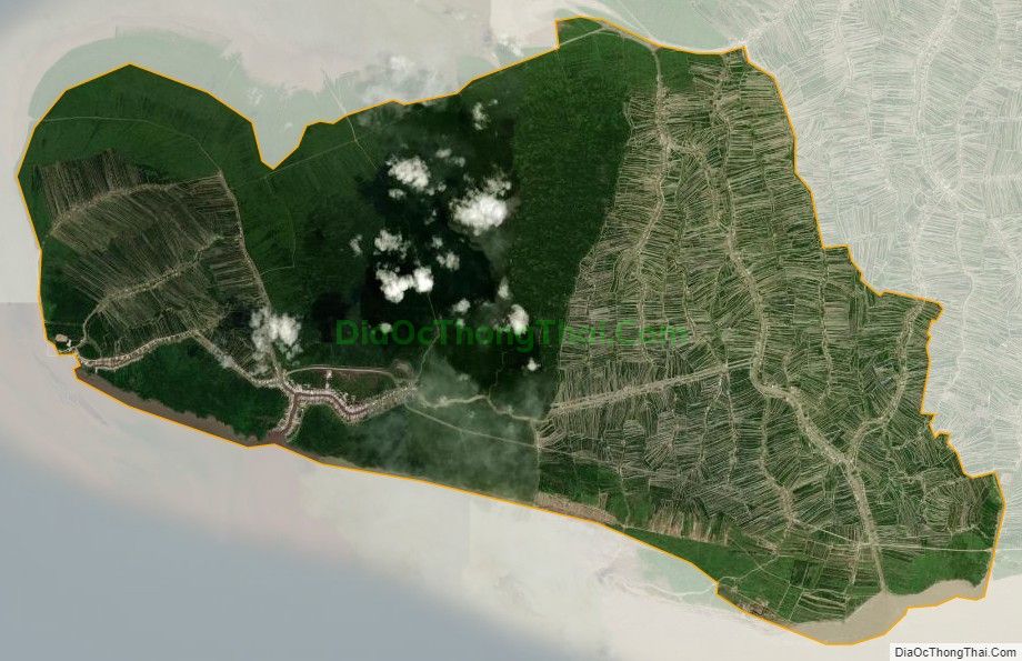 Bản đồ vệ tinh xã Đất Mũi, huyện Ngọc Hiển