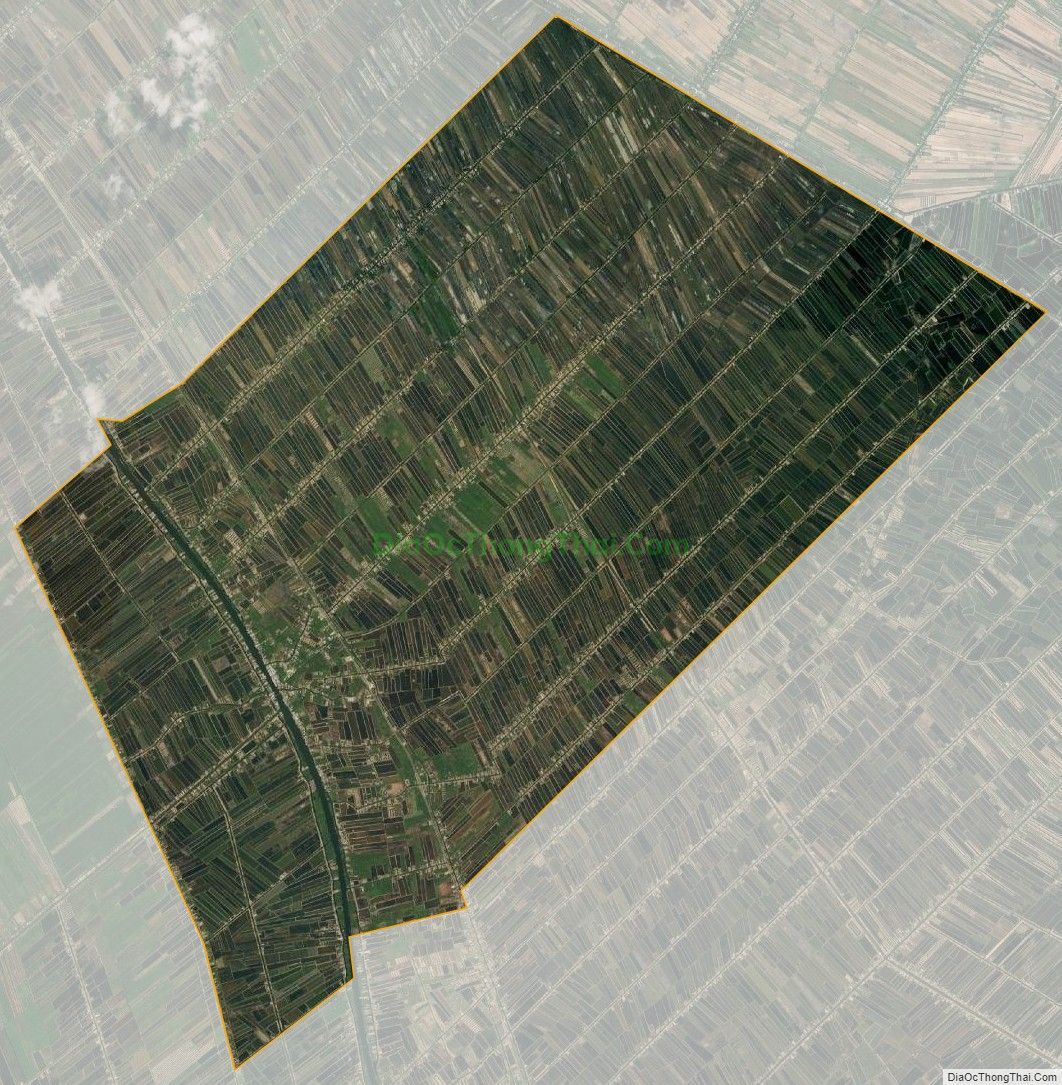 Bản đồ vệ tinh xã Tân Bằng, huyện Thới Bình