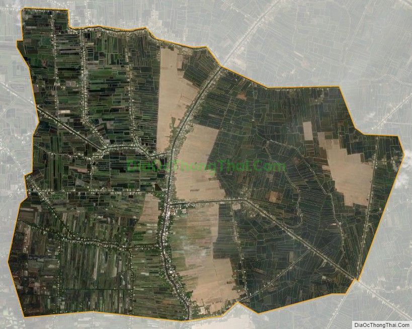 Bản đồ vệ tinh xã Tân Lộc Bắc, huyện Thới Bình