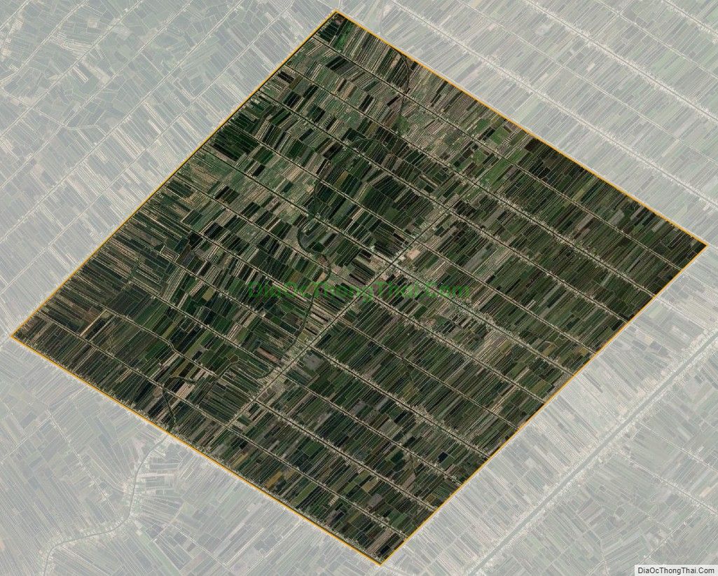 Bản đồ vệ tinh xã Trí Lực, huyện Thới Bình
