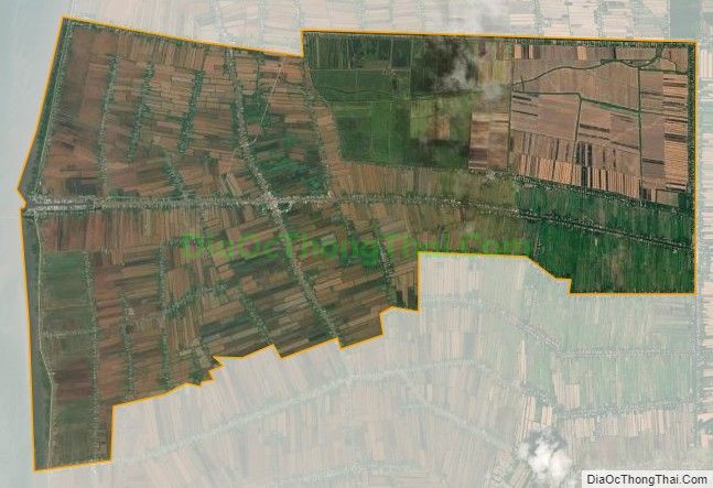 Bản đồ vệ tinh xã Khánh Bình Tây, huyện Trần Văn Thời