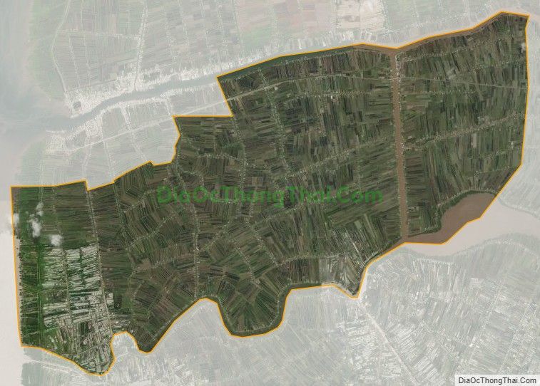 Bản đồ vệ tinh xã Phong Điền, huyện Trần Văn Thời
