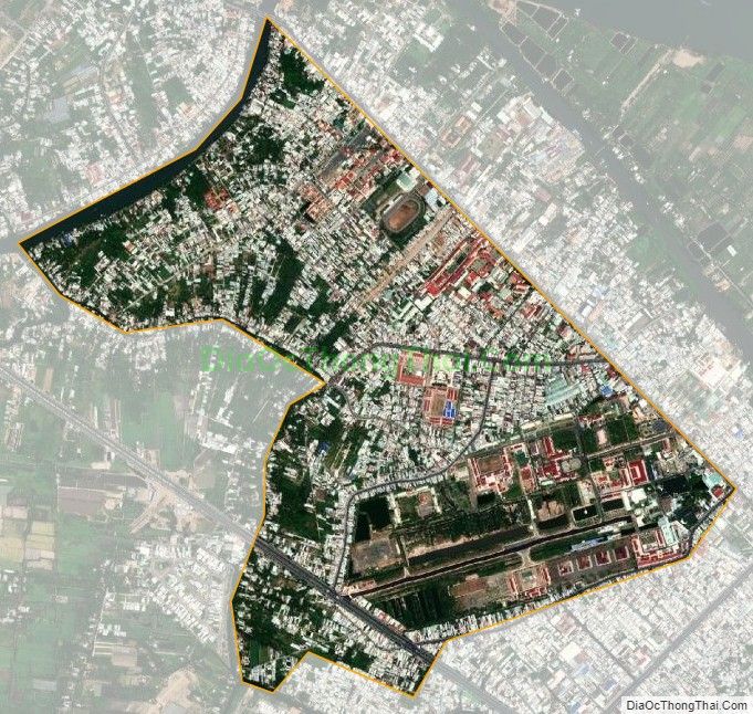 Bản đồ vệ tinh phường An Thới, quận Bình Thủy