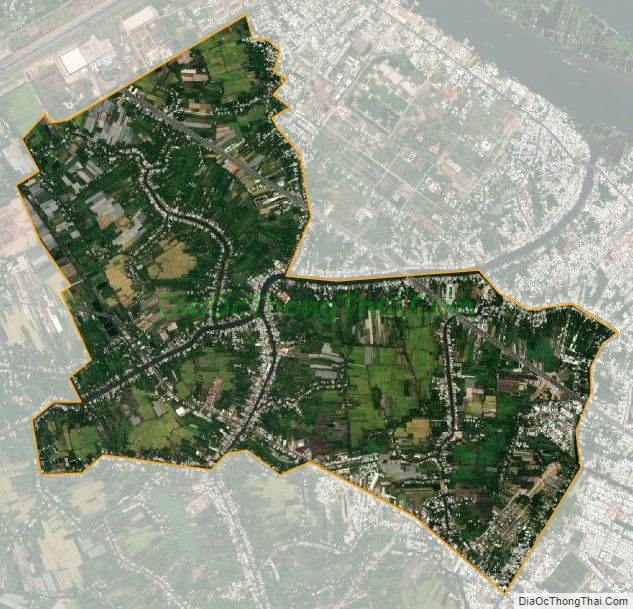 Bản đồ vệ tinh phường Long Hòa, quận Bình Thủy