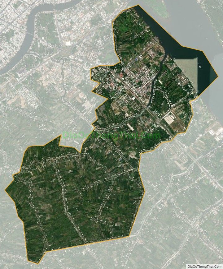 Bản đồ vệ tinh phường Phú Thứ, quận Cái Răng