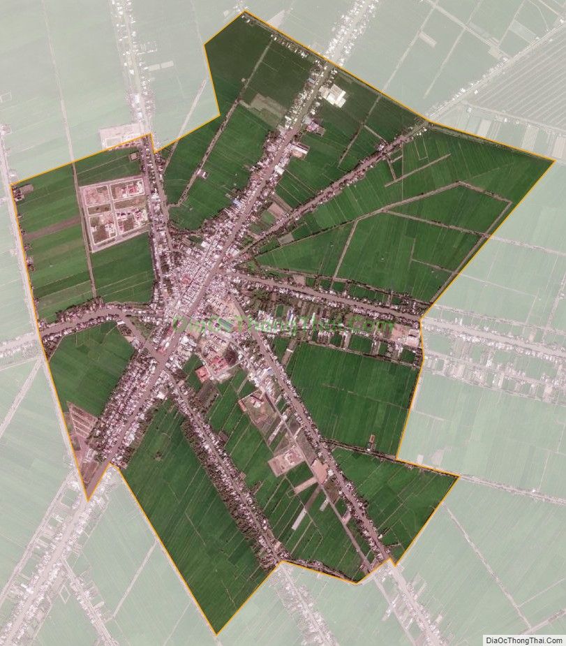 Bản đồ vệ tinh Thị trấn Cờ Đỏ, huyện Cờ Đỏ