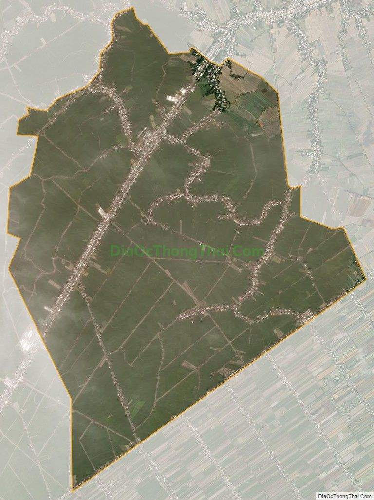 Bản đồ vệ tinh xã Trung Hưng, huyện Cờ Đỏ