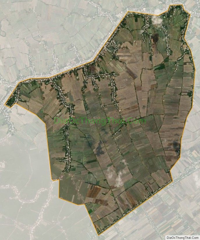 Bản đồ vệ tinh xã Trung Thạnh, huyện Cờ Đỏ