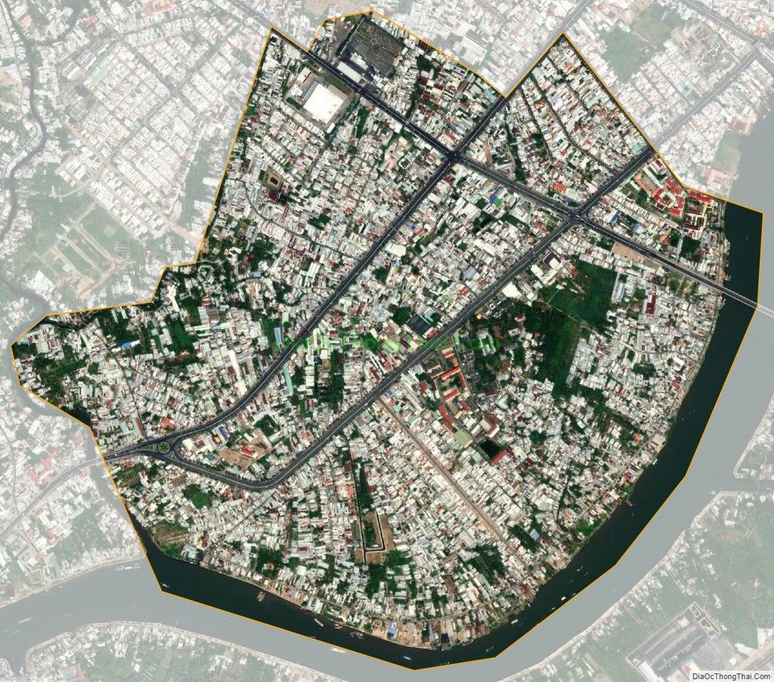 Bản đồ vệ tinh phường Hưng Lợi, quận Ninh Kiều