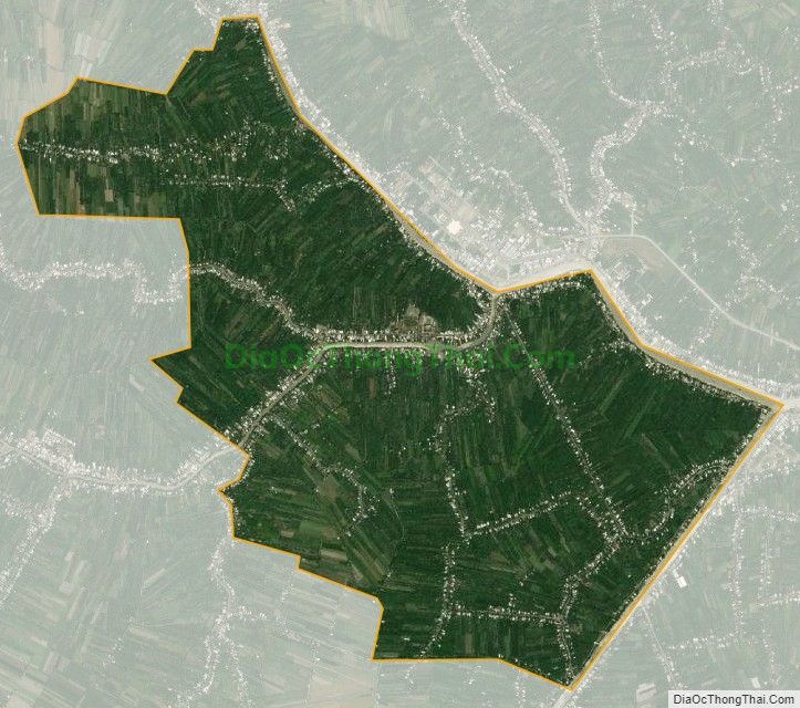 Bản đồ vệ tinh xã Nhơn Ái, huyện Phong Điền