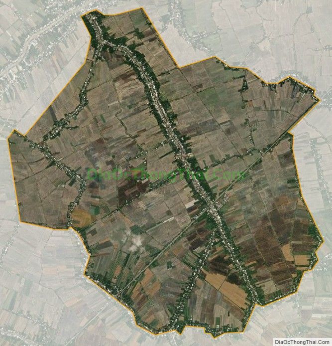 Bản đồ vệ tinh xã Định Môn, huyện Thới Lai