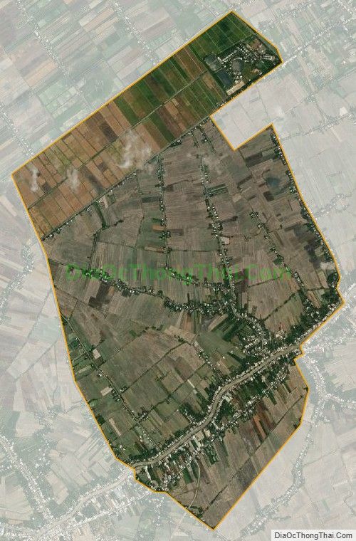 Bản đồ vệ tinh xã Tân Thạnh, huyện Thới Lai