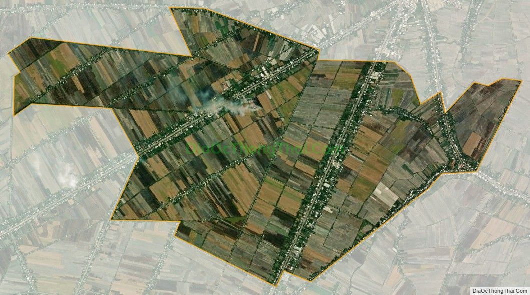 Bản đồ vệ tinh xã Thới Tân, huyện Thới Lai