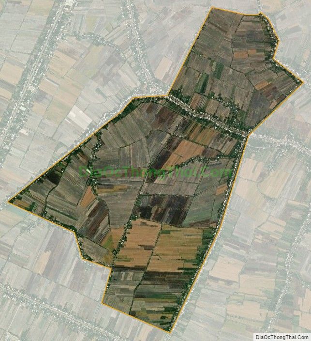 Bản đồ vệ tinh xã Trường Thắng, huyện Thới Lai