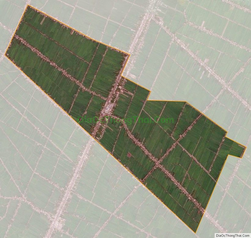 Bản đồ vệ tinh xã Trường Xuân A, huyện Thới Lai