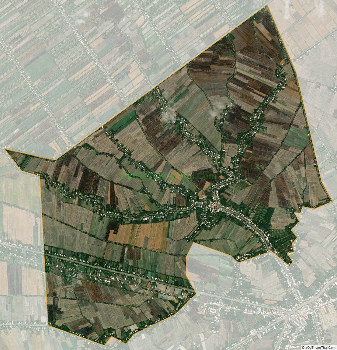 Bản đồ vệ tinh xã Xuân Thắng, huyện Thới Lai