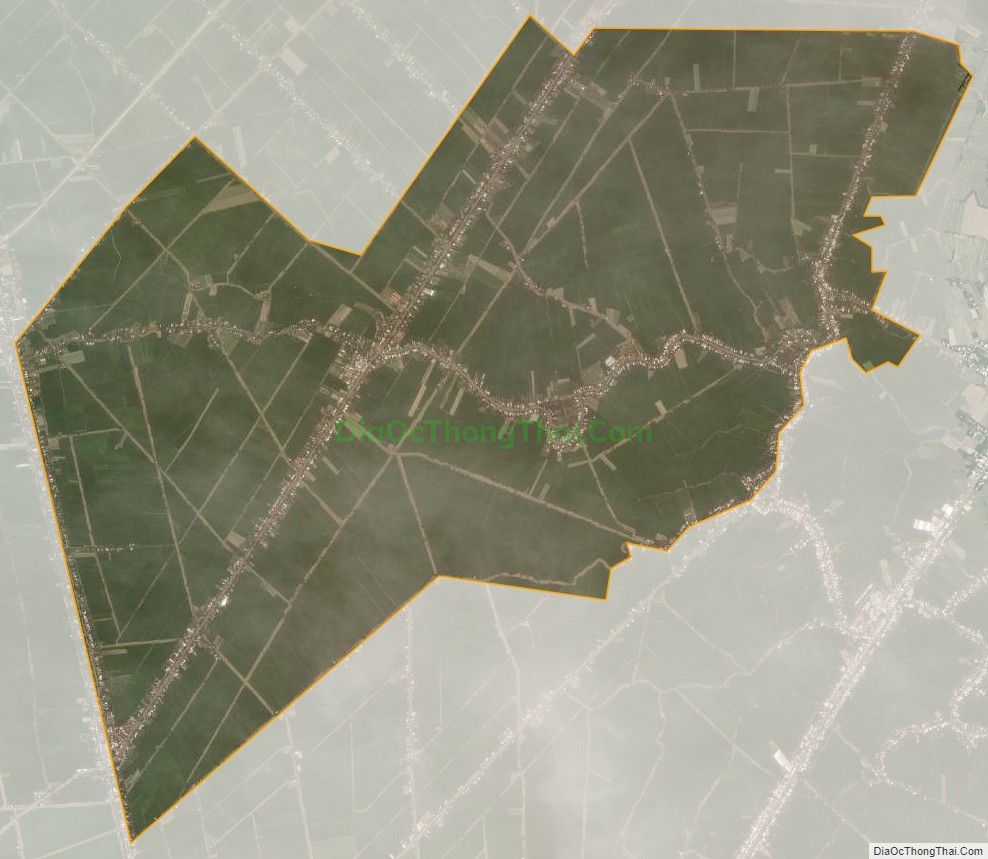 Bản đồ vệ tinh xã Thạnh Lộc, huyện Vĩnh Thạnh