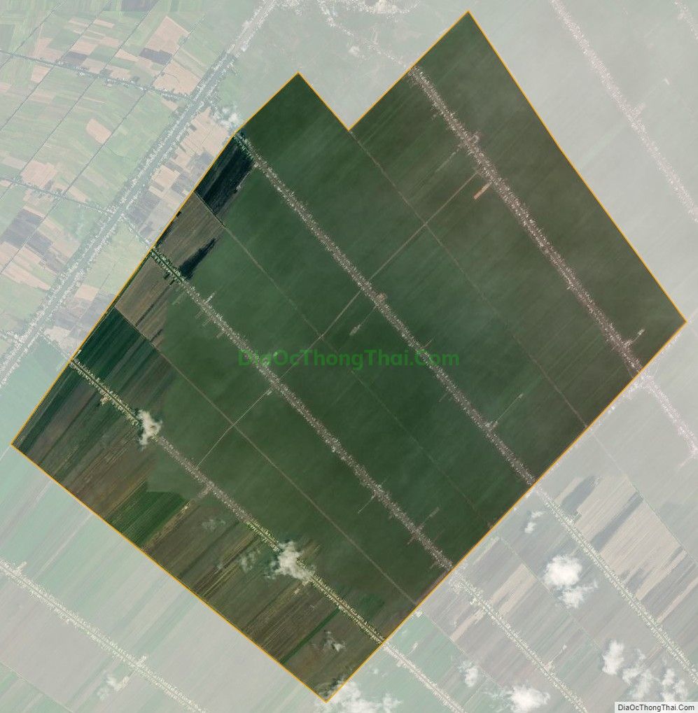 Bản đồ vệ tinh xã Thạnh Lợi, huyện Vĩnh Thạnh