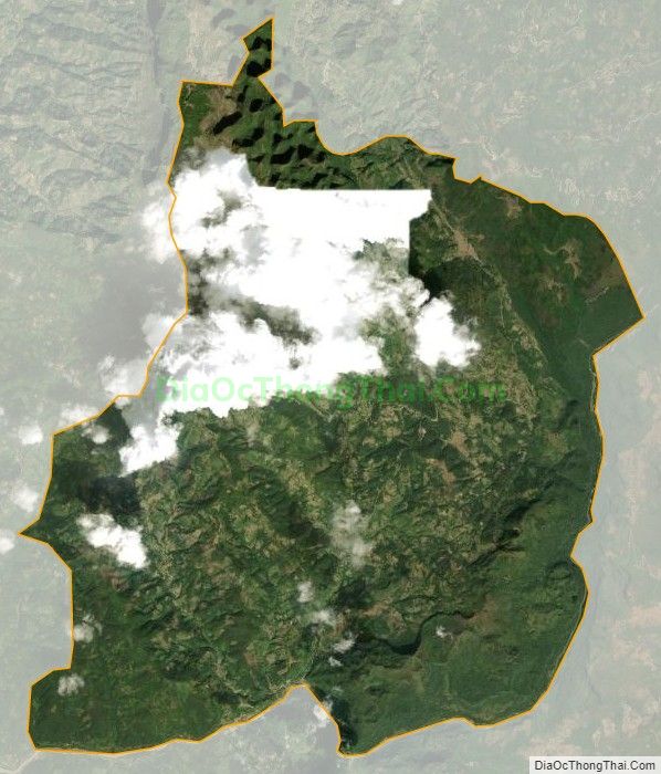 Bản đồ vệ tinh xã Cô Ba, huyện Bảo Lạc