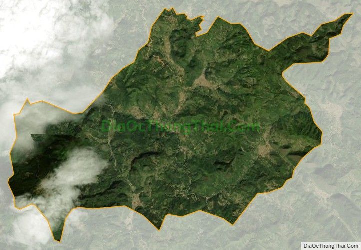 Bản đồ vệ tinh xã Đình Phùng, huyện Bảo Lạc