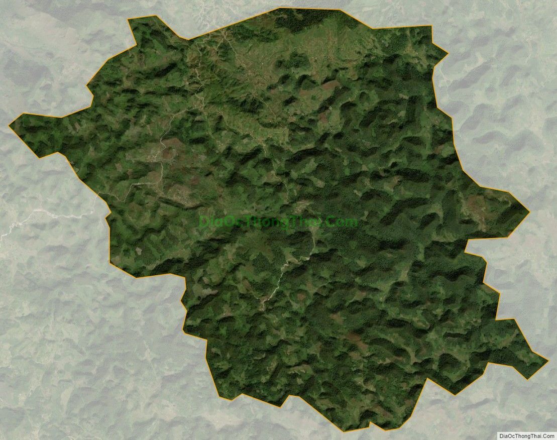Bản đồ vệ tinh xã Hồng An, huyện Bảo Lạc